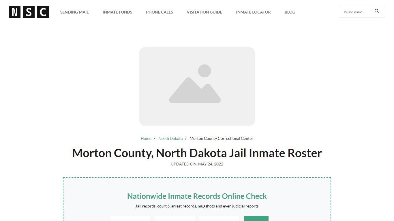 Morton County, North Dakota Jail Inmate Roster